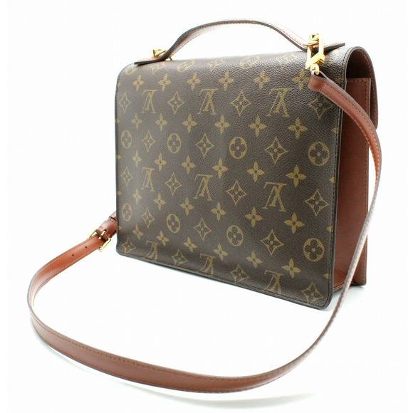 Louis Vuitton Monogram 28 Monceau Brown Handbag - Picture 1 of 9